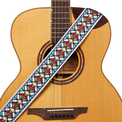 AMUMU  Stained Glass Vintage Jacquard Guitar Strap -CO27J